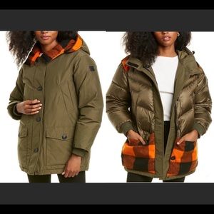 NWT Woolrich Reversible Down Parka - sz M